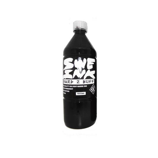 Sweink hard 2 buff 1000ml graffiti ink refill * Black